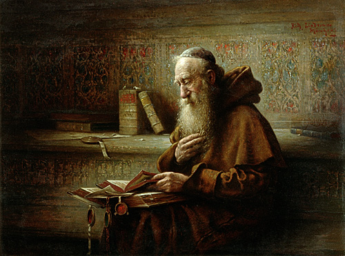 Richard Linderum - Reading monk