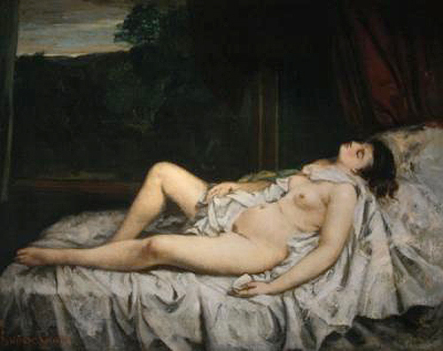 Gustave Courbet - Reclining Nude