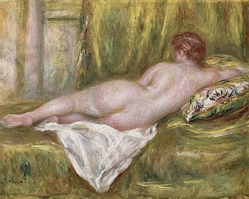 Pierre-Auguste Renoir - Reclining Nude from the Back