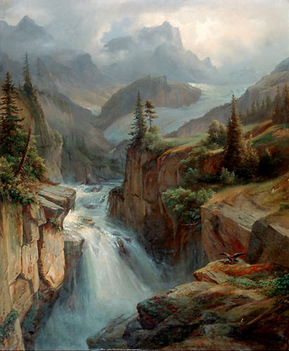 Carl Friedrich Seiffert - River in the high mountain region
