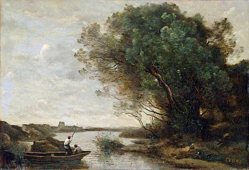 Jean Baptiste Camille Corot - River Landscape