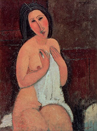 Amadeo Modigliani - Seated Nude with a Shirt