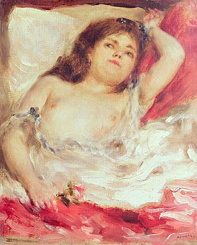 Pierre-Auguste Renoir - Semi-Nude Woman in Bed