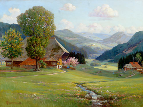 Arnold Lyongrün - Spring in Black Forest