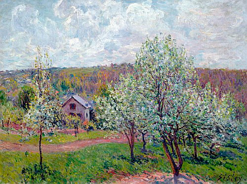 Alfred Sisley - Spring in the Environs of Paris, Apple Blossom