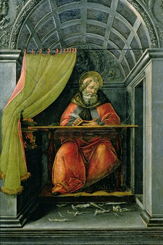 Sandro Botticelli - St. Augustine in his cell