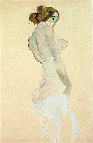 Egon Schiele - Standing Female Nude