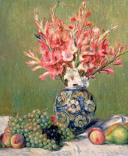 Pierre-Auguste Renoir - Still life of Fruits and Flowers