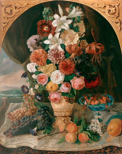 Carl August Reinhardt - Still life with flowers