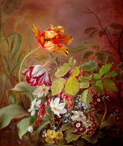 Emma Augusta Thomsen - Still life with flowers