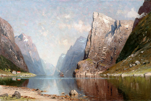 E. Grüttefien - Summer day at the fjord