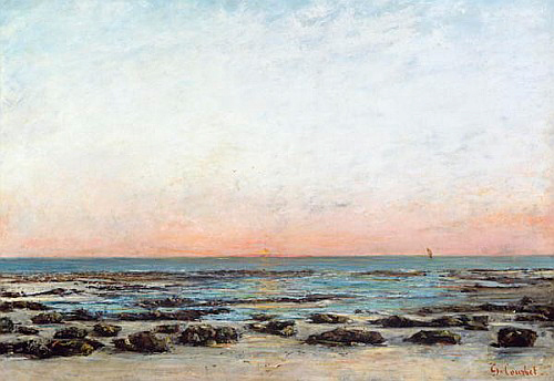 Gustave Courbet - Sunset, Trouville