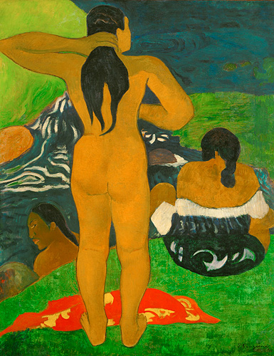 Paul Gauguin - Tahitanien women at the beach