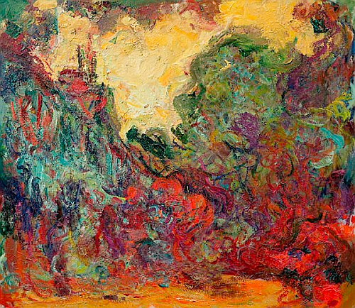 Claude Monet - The Artist's House from the Rose Garden