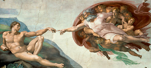 Michelangelo (Buonarroti) - The creation of Adam