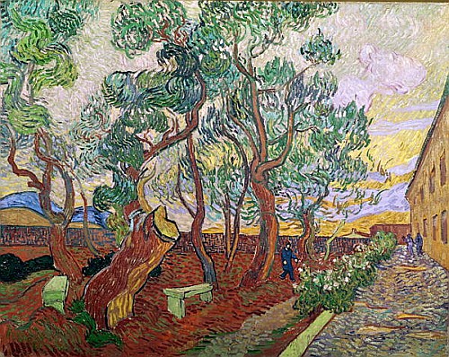 Vincent van Gogh - The Garden of St. Paul's Hospital at St. Remy