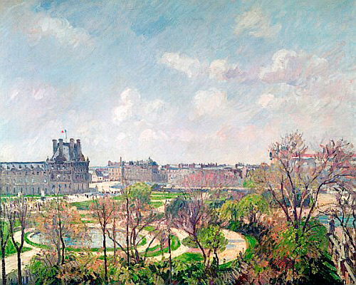 Camille Pissarro - The Garden of the Tuileries, Morning, Spring