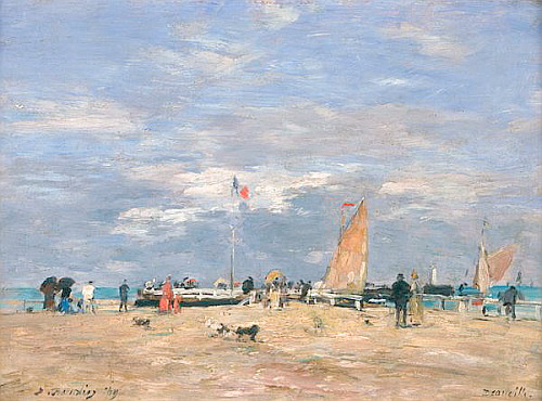 Eugéne Boudin - The Jetty at Deauville