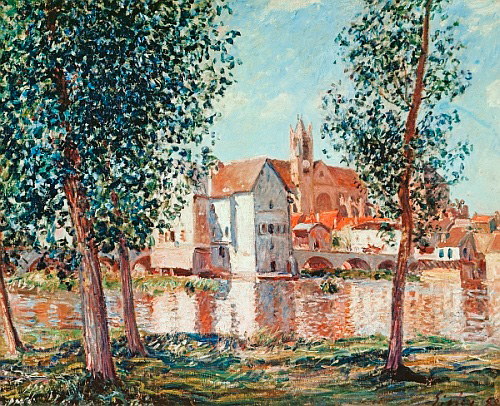 Alfred Sisley - The Loing at Moret