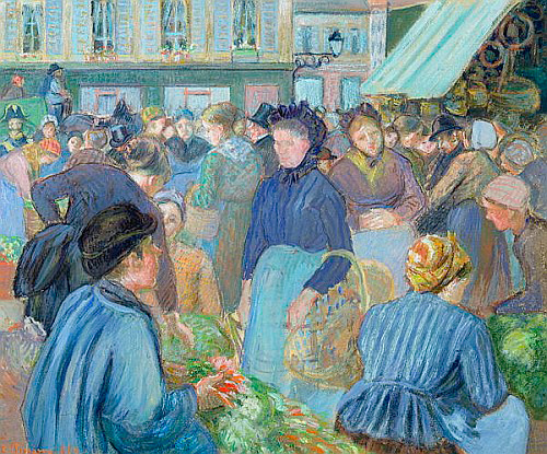 Camille Pissarro - The Market at Gisons