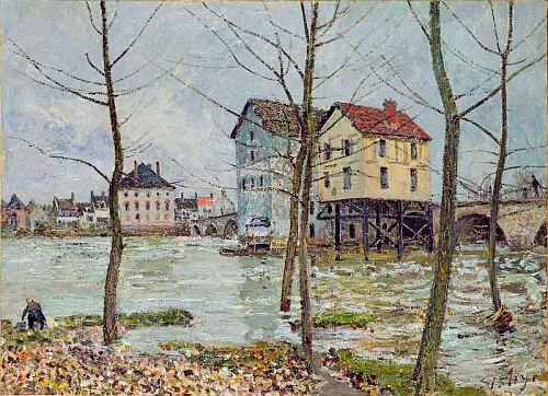 Alfred Sisley - The Mills at Moret-sur-Loing