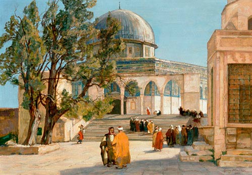 Georg Macco - The Mosque of Omar in Jerusalem