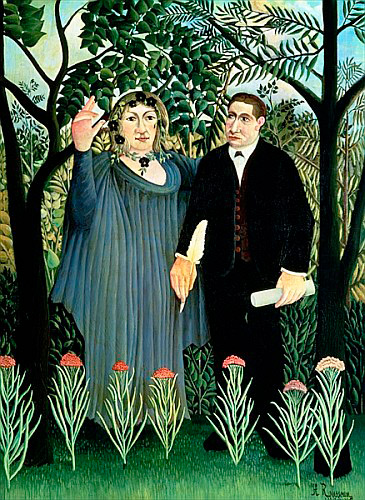 Henri Rousseau - The Muse Inspiring the Poet