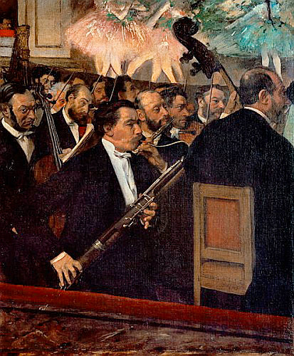 Edgar Degas - The orchestra of the opera
