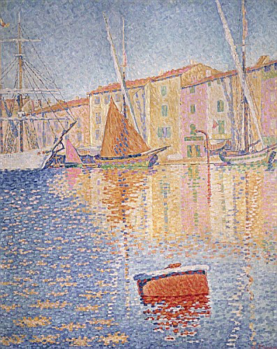 Paul Signac - The Red Buoy, Saint Tropez, 1895 