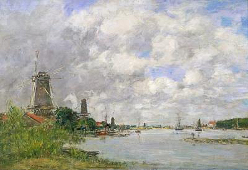 Eugéne Boudin - The River Meuse at Dordrecht