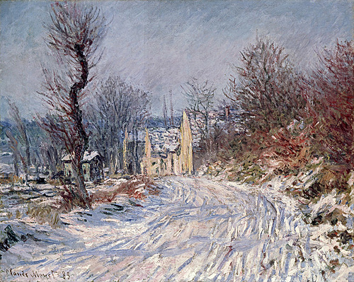 Claude Monet - The Road to Giverny, Winter