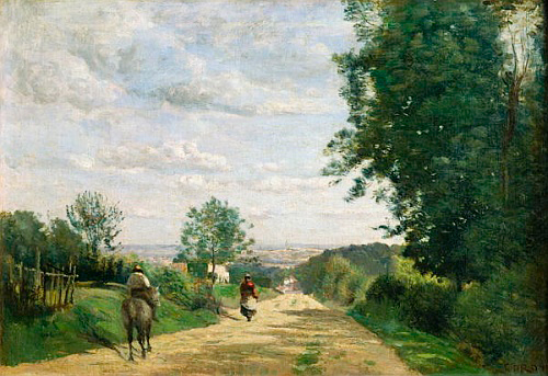 Jean Baptiste Camille Corot - The Road to Sevres