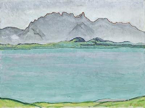 Ferdinand Hodler - The Stockhorn Mountains and Lake Thun