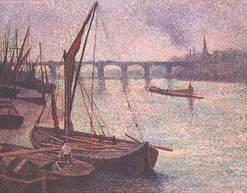 Maximilien Luce - The Thames at Vauxhall Bridge, London