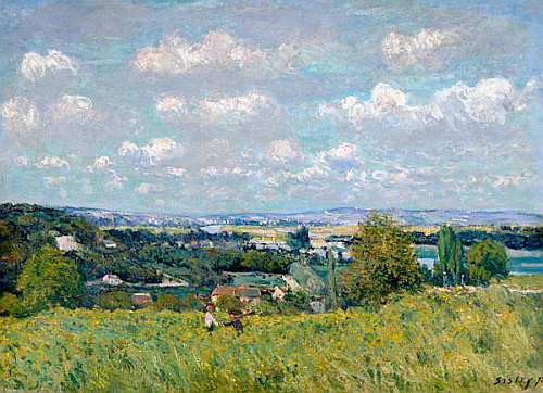 Alfred Sisley - The Valley of the Seine at Saint-Cloud