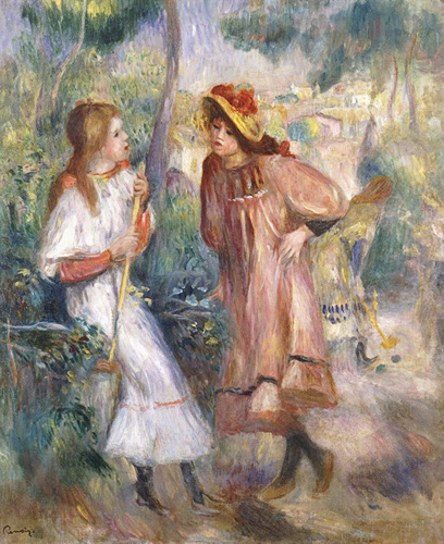 Pierre-Auguste Renoir - Two Girls in the Garden at Montmartre