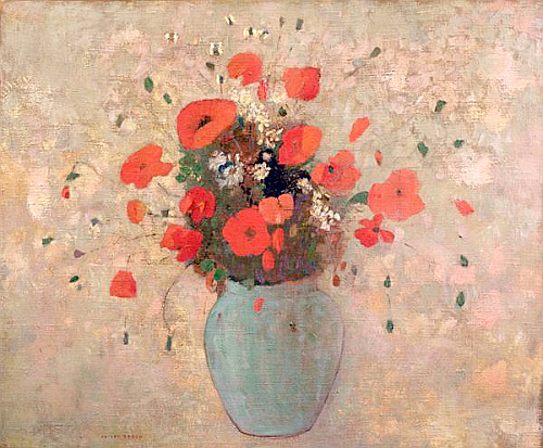 Odilon Redon - Vase of poppies