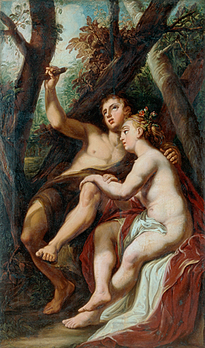 ital. Mythologiemaler - Venus in the arms of Anchises