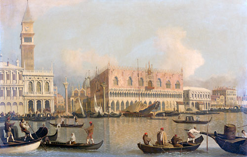 Giovanni Antonio Canal - Umkre Canaletto - View at Venice