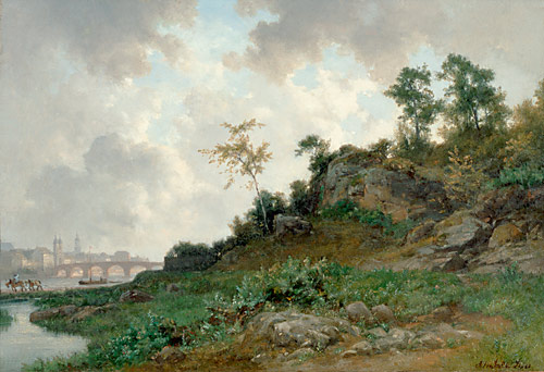 Bernhard Fries - View of Heidelberg