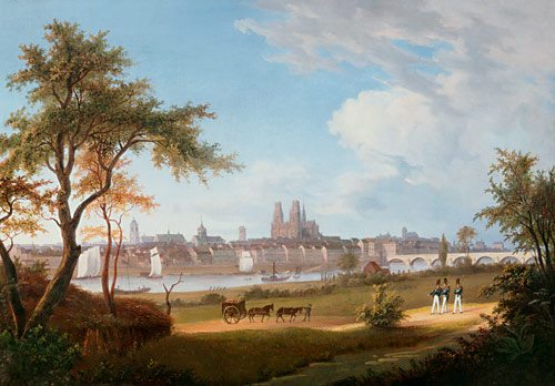 Joseph Bidauld - View over Orleans with St. Croix