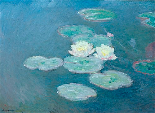Claude Monet - Waterlilies, Evening