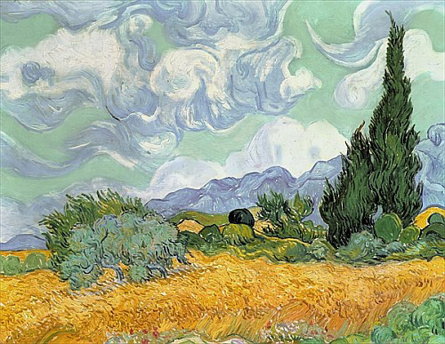 Vincent van Gogh - Wheatfield with Cypresses