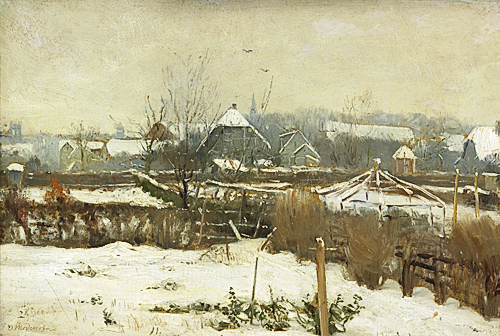 Otto Modersohn - Winter landscape