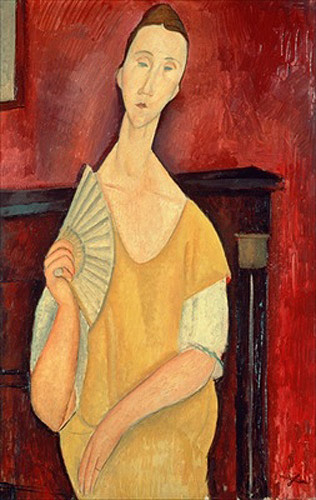 Amadeo Modigliani - Woman with a Fan (Lunia Czechowska)