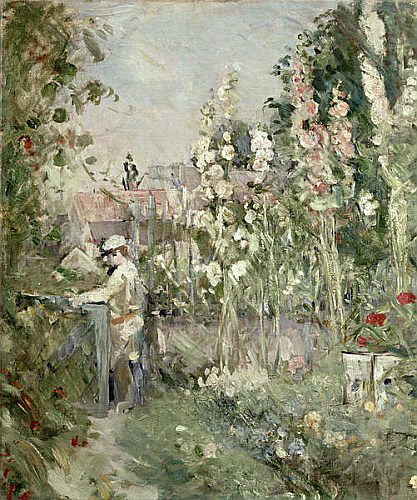 Berthe Morisot - Young Boy in the Hollyhocks 