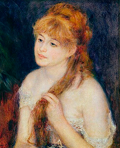 Pierre-Auguste Renoir - Young Woman Braiding her Hair
