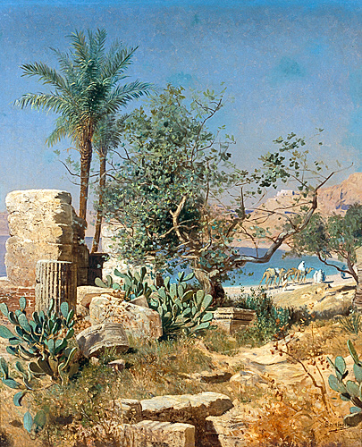 Edmung Berninger - Algerian coast scene