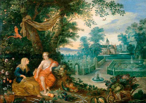 niederländ. Maler - Allegoric landscape