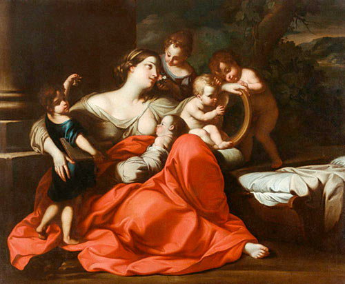 Carlo Cignani - Werkstatt - Allegory of the five senses
